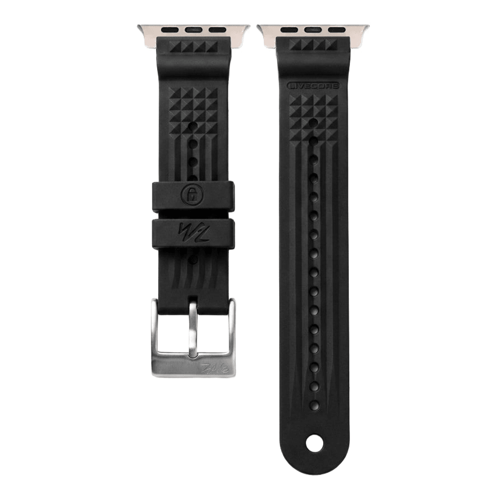 Divecore - HNBR Rubber - WFL Professional Diving Watch Strap - For Apple Watch ULTRA Black