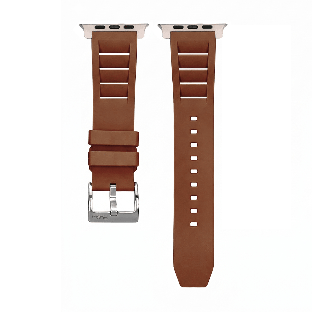 Shark Gill Rubber Band - For Apple Watch ULTRA - Brown