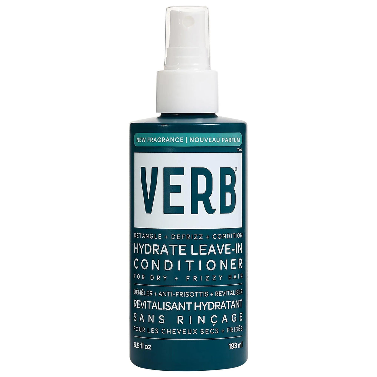 Verb Hydrate Leave-In Conditioner for Dry, Frizzy Hair - Detangles, Hydrates & Nourishes - Vegan, Gluten-Free