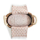 Bread Warmer & Basket Gift Set with Tea Towel - Flower