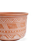 Hand Etched Terracotta Pot - Large