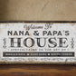 Grandma & Grandpas House Canvas Sign | Personalizable Grandparent Gift