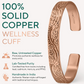 Pure Copper Cuff Bracelet for Women – Floral