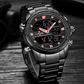 Mens Wrist Watch, Waterproof Analog Digital Watches Multifunction Stainless Steel Business Watches For Man Perfect Gift