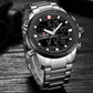 Mens Wrist Watch, Waterproof Analog Digital Watches Multifunction Stainless Steel Business Watches For Man Perfect Gift