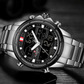 Mens Wrist Watch, Waterproof Analog Digital Watches Multifunction Stainless Steel Business Watches For Man Perfect Gift