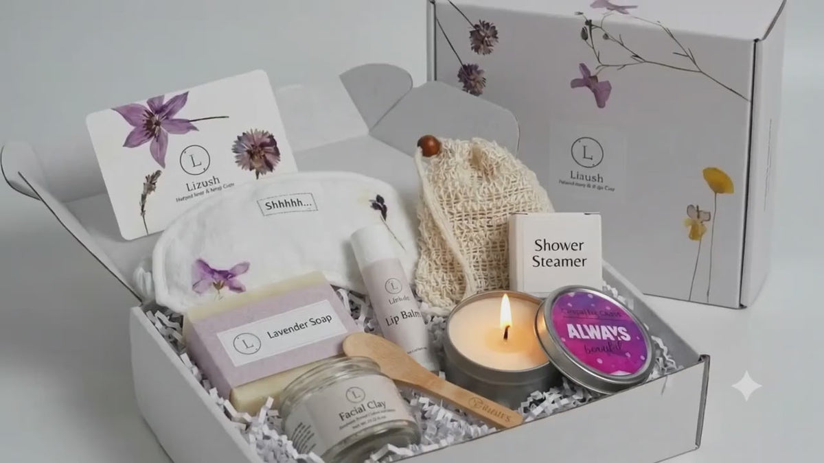 Lavender Bath & Body Gift Set – Natural Self-Care Spa Gift Box