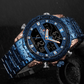 Mens Wrist Watch, Waterproof Analog Digital Watches Multifunction Stainless Steel Business Watches For Man Perfect Gift