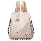 Cloth Backpack Female Embroidery Backpack Bag Nylon Anti-Theft Waterproof Women's Backpack Fashionable Anti-theft Women Backpacks Nice Print School Bag High Quality Large Capacity Backpack (