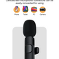 Lavalier Microphone Wireless Audio Video Recording Mini Mic For Android/iPhone