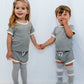 Ribbed Bamboo 2 Piece Shorts Set