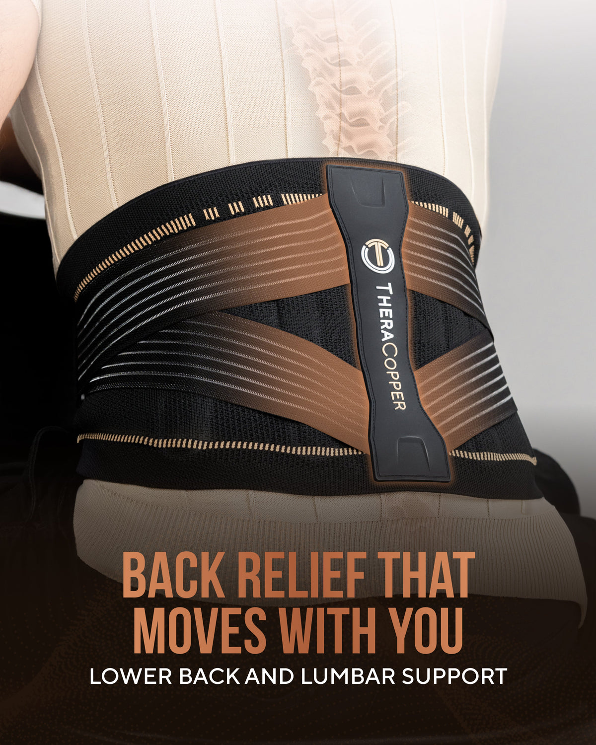 Copper Compression Lower Back Brace