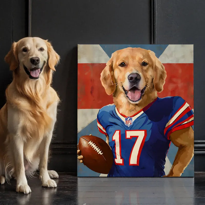 Paws & Play: Football Edition Texture Portrait