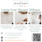 Shower Diffuser for Essential Oils in the Shower or the Car