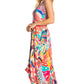 Sakkas Lizi 2025 Womens Maxi High-low Halter Handkerchief Long Dress Beach Party