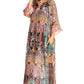 Sakkas Womens Henley Neck Elbow Sleeves Long A-Line Summer dress with pockets