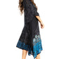Sakkas Clementine Women's Tie Dye Caftan Dress/Cover Up Beach Kaftan Boho Summer