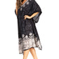 Sakkas Clementine Women's Tie Dye Caftan Dress/Cover Up Beach Kaftan Boho Summer