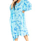 Sakkas Clementine Women's Tie Dye Caftan Dress/Cover Up Beach Kaftan Boho Summer