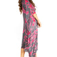 Sakkas Clementine Women's Tie Dye Caftan Dress/Cover Up Beach Kaftan Boho Summer