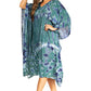 Sakkas Clementine Women's Tie Dye Caftan Dress/Cover Up Beach Kaftan Boho Summer