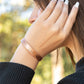 Pure Copper Cuff Bracelet for Women – Floral