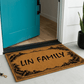 Geometric Border Personalized Coir Mat