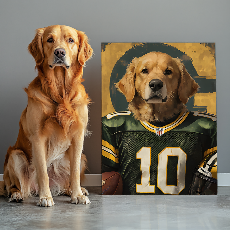 Paws & Play: Football Edition Texture Portrait