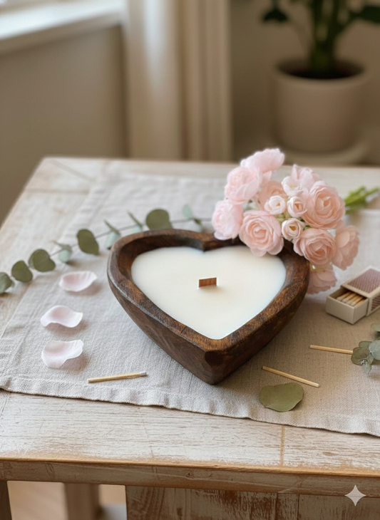 Endless Love Heart Candle