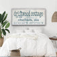 Personalized Home Name Coordinates Canvas Sign