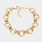 18K Gold Dipped Stainless Steel Premium Handmade Chain Link Bracelet