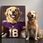 Paws & Play: Football Edition Texture Portrait