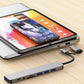 8 in 2 USB +Type C HUB Docking Station with 3.5mm Audio Jack Adapter Micro SD Card Reader Laptop Tablet Phone Disk Converter