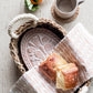 Bread Warmer & Basket Gift Set with Tea Towel - Flower