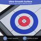 Shuffleboard and Curling 2 in 1 Board Game Portable 2-Sided Tabletop Shuffle Board Game