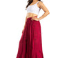 Sakkas Ahaana Women Renaissance Boho Rayon Maxi Embroidered Paneled Summer Skirt