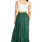 Sakkas Ahaana Women Renaissance Boho Rayon Maxi Embroidered Paneled Summer Skirt