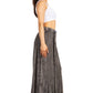 Sakkas Ahaana Women Renaissance Boho Rayon Maxi Embroidered Paneled Summer Skirt