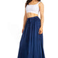 Sakkas Ahaana Women Renaissance Boho Rayon Maxi Embroidered Paneled Summer Skirt