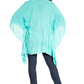 Sakkas Adalwin Third Tie Dye Desert Sun Circle Ponch Tunic Top Blouse W/Embroidery