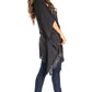 Sakkas Adalwin Third Tie Dye Desert Sun Circle Ponch Tunic Top Blouse W/Embroidery