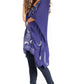Sakkas Adalwin Third Tie Dye Desert Sun Circle Ponch Tunic Top Blouse W/Embroidery