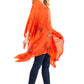 Sakkas Adalwin Third Tie Dye Desert Sun Circle Ponch Tunic Top Blouse W/Embroidery