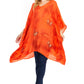 Sakkas Adalwin Third Tie Dye Desert Sun Circle Ponch Tunic Top Blouse W/Embroidery