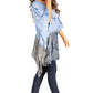 Sakkas Adalwin Third Tie Dye Desert Sun Circle Ponch Tunic Top Blouse W/Embroidery