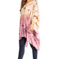 Sakkas Adalwin Third Tie Dye Desert Sun Circle Ponch Tunic Top Blouse W/Embroidery