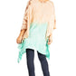Sakkas Adalwin Third Tie Dye Desert Sun Circle Ponch Tunic Top Blouse W/Embroidery