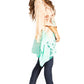 Sakkas Adalwin Third Tie Dye Desert Sun Circle Ponch Tunic Top Blouse W/Embroidery