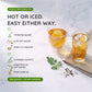 Organic Moringa Energy Tea - Peach Mint Apricot - Natural Coffee Alternative