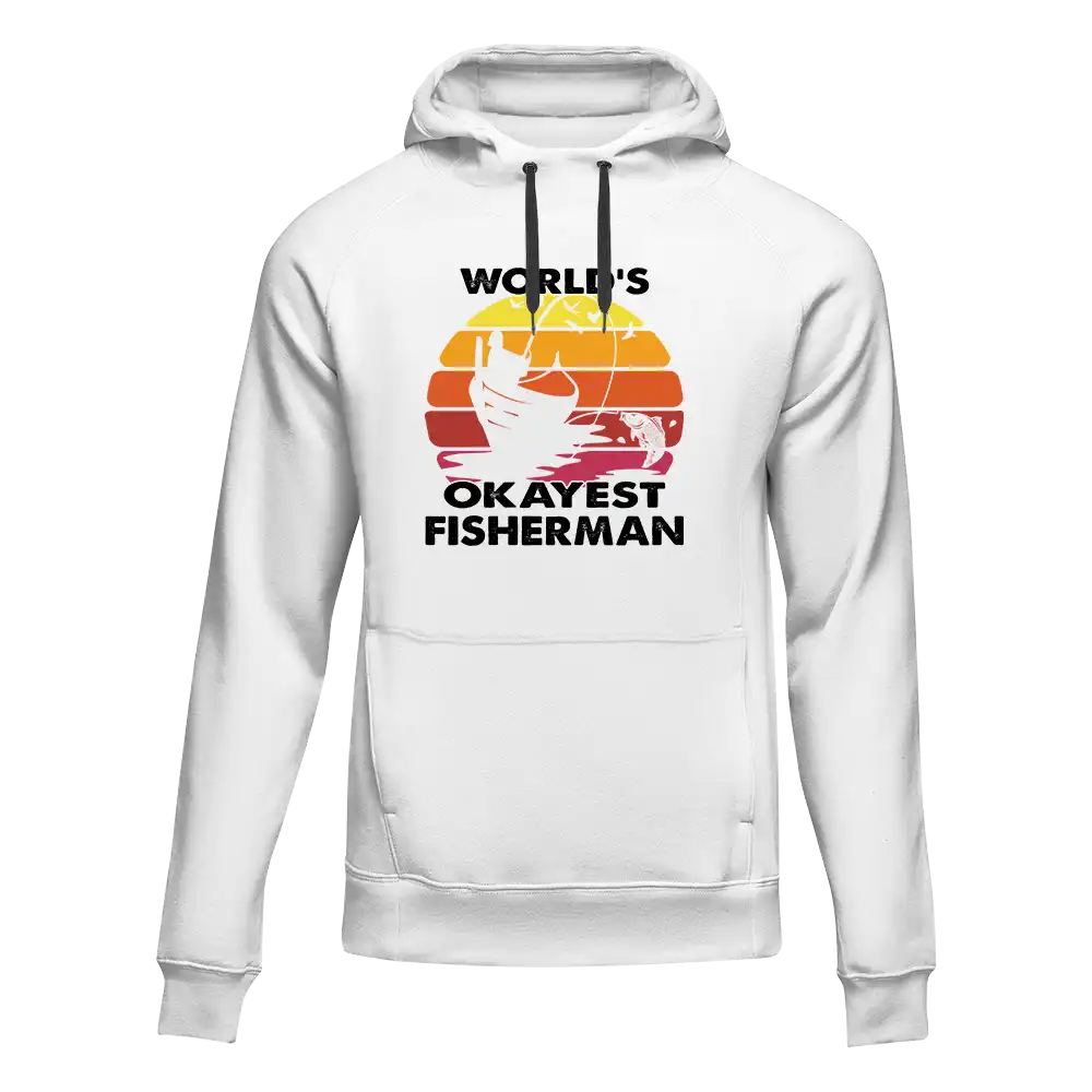 World's Okayest Fisherman Unisex Hoodie